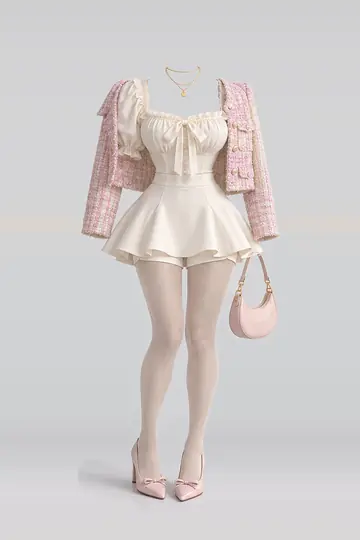 春装 · SPR-0003 · 奶油色、女式衬衫、缎带